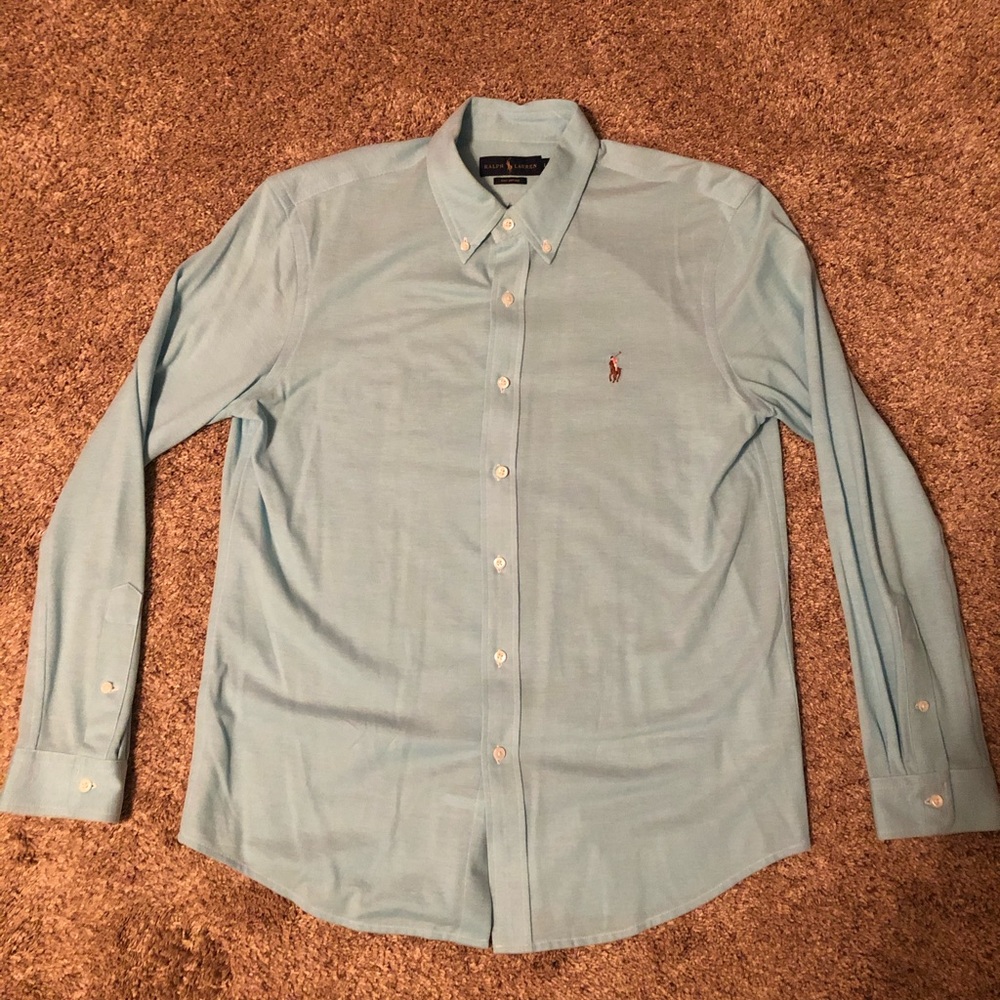 Polo Long Sleeve Knit Oxford